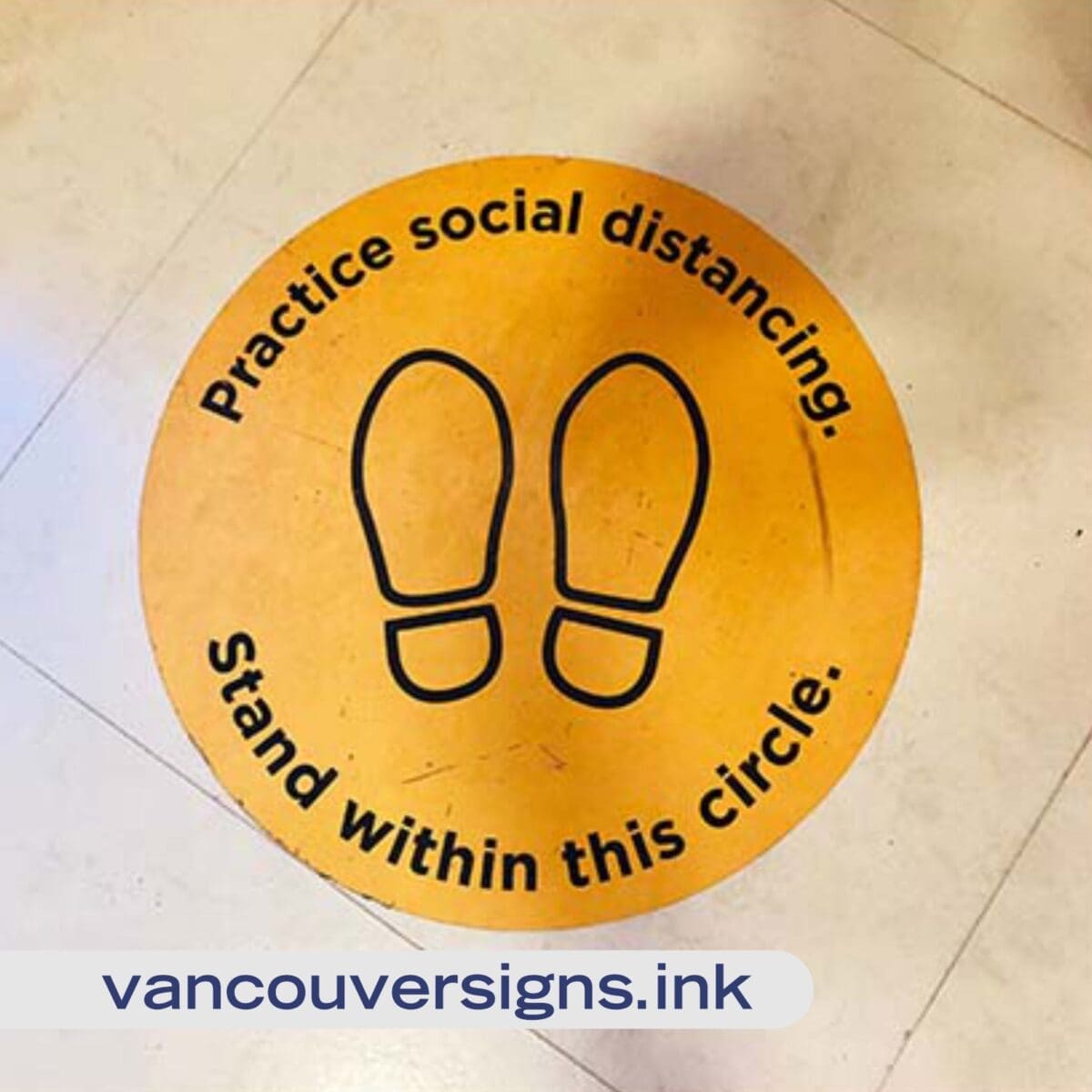 Social Distancing Floor Decals